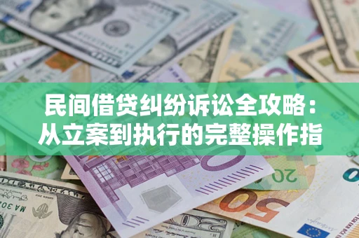 武汉民间借贷纠纷诉讼全攻略：从立案到执行的完整操作指南