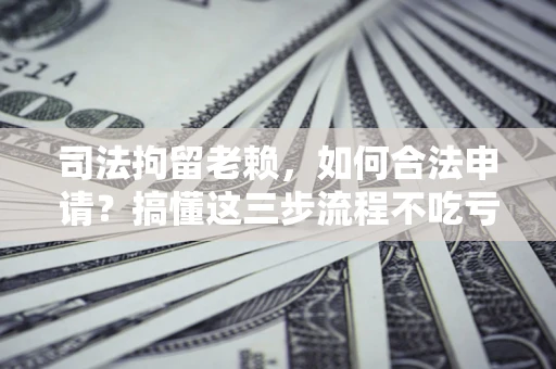 武汉司法拘留老赖，如何合法申请？搞懂这三步流程不吃亏！