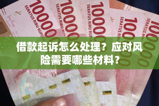 武汉借款起诉怎么处理？应对风险需要哪些材料？