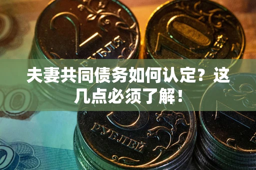 武汉夫妻共同债务如何认定？这几点必须了解！