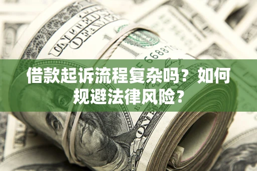 武汉借款起诉流程复杂吗？如何规避法律风险？