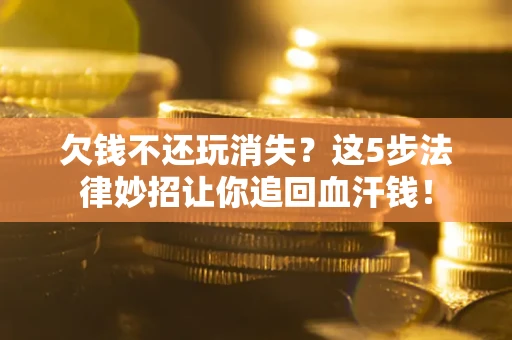 武汉欠钱不还玩消失？这5步法律妙招让你追回血汗钱！