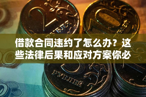 武汉借款合同违约了怎么办？这些法律后果和应对方案你必须知道