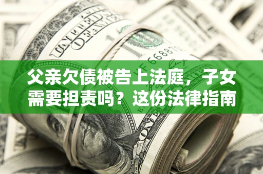武汉父亲欠债被告上法庭，子女需要担责吗？这份法律指南必须看完