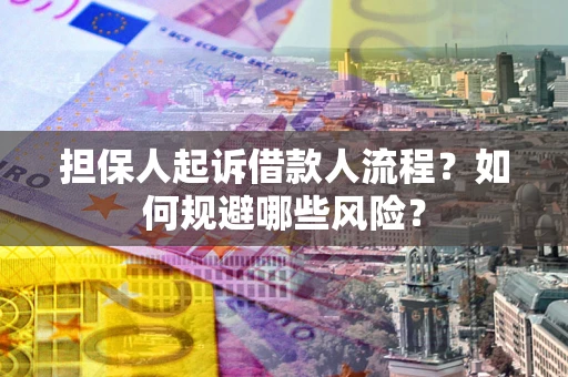 武汉担保人起诉借款人流程？如何规避哪些风险？