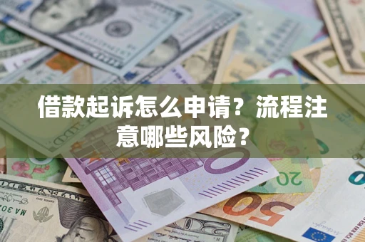 武汉借款起诉怎么申请？流程注意哪些风险？