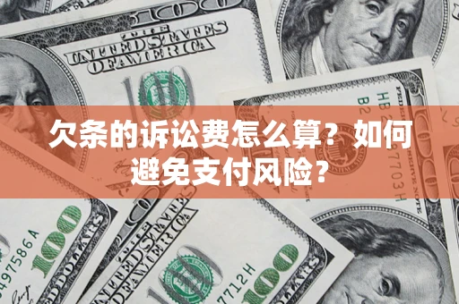 武汉欠条的诉讼费怎么算？如何避免支付风险？